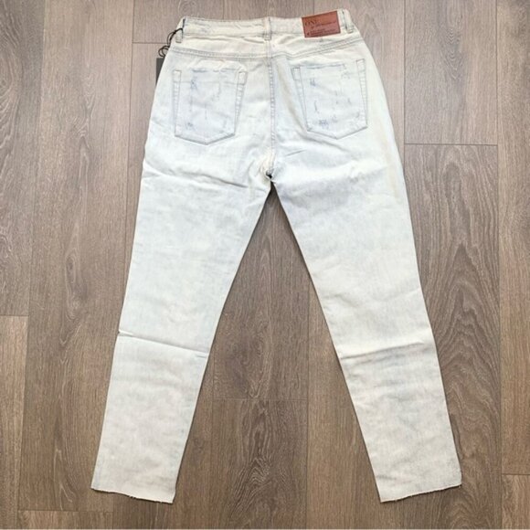 Revolve One Teaspoon Awesome Baggies Diamonde Jeans Straight Leg High Waist 24 - Picture 13 of 14